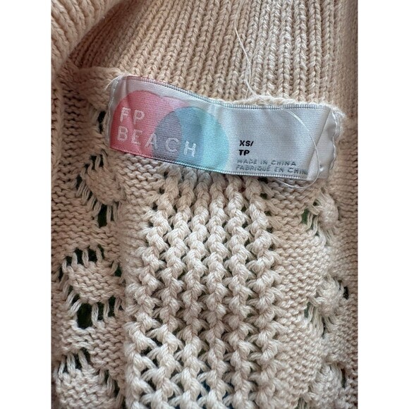 Free People Beach Cardigan Sweater XS Oversized - Picture 5 of 8